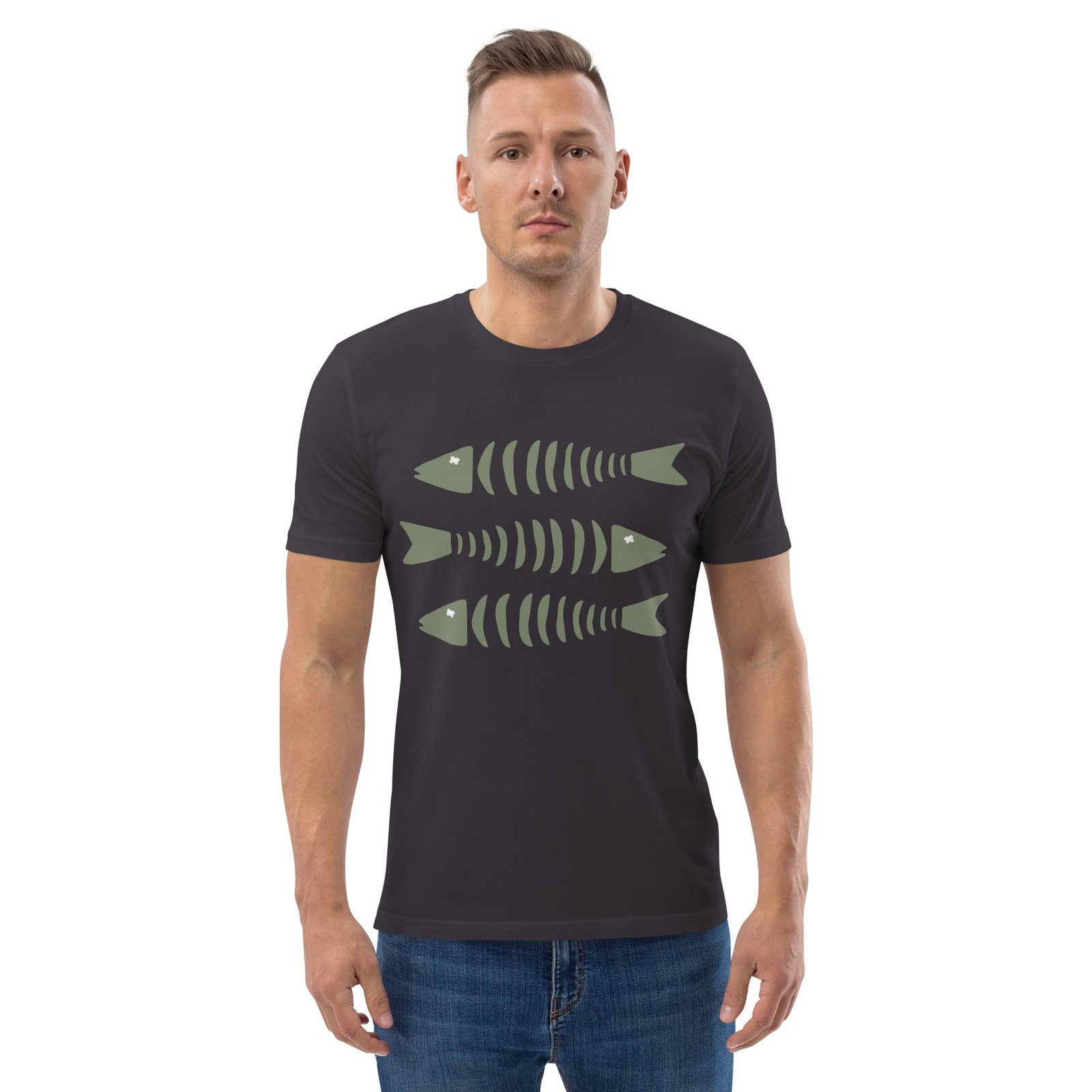 t-shirt coton bio 3 bars anthracite Olioky t-shirt creator2.0 3 bars anthracite Olioky homme jpg