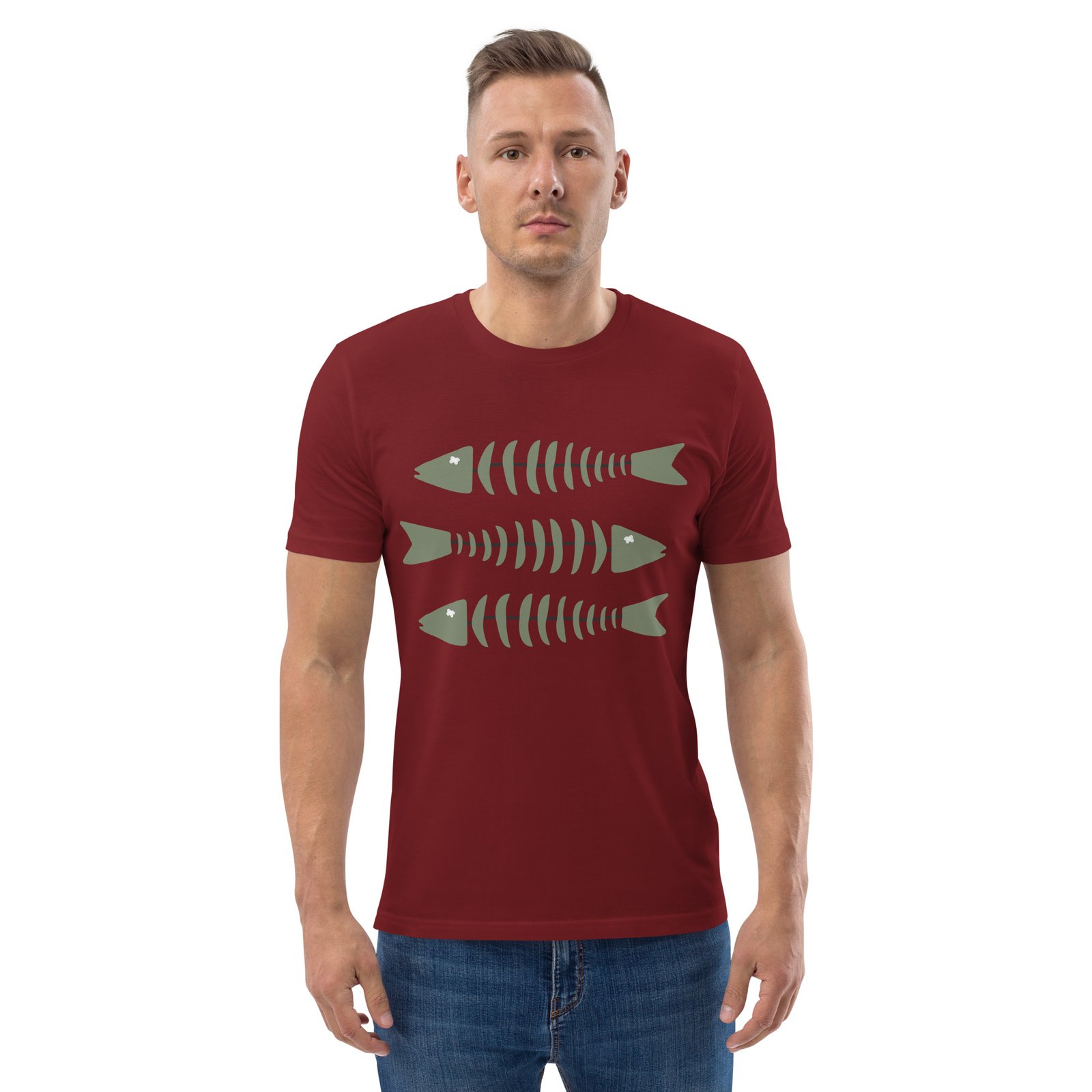 t-shirt coton bio 3 bars bordeaux Olioky t-shirt creator 2.0 3 bars bordeaux Olioky homme jpg