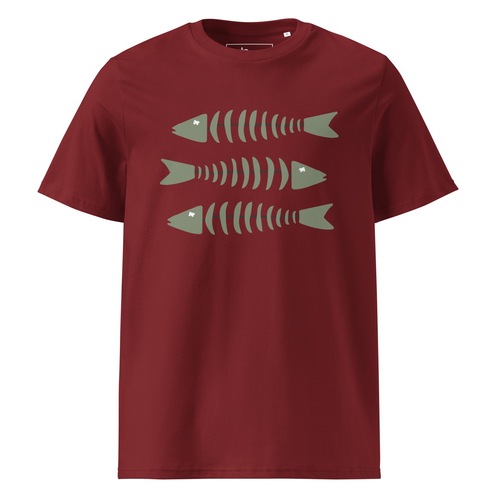 t-shirt coton bio 3 bars bordeaux Olioky t-shirt creator 2.0 3 bars bordeaux Olioky devant jpg