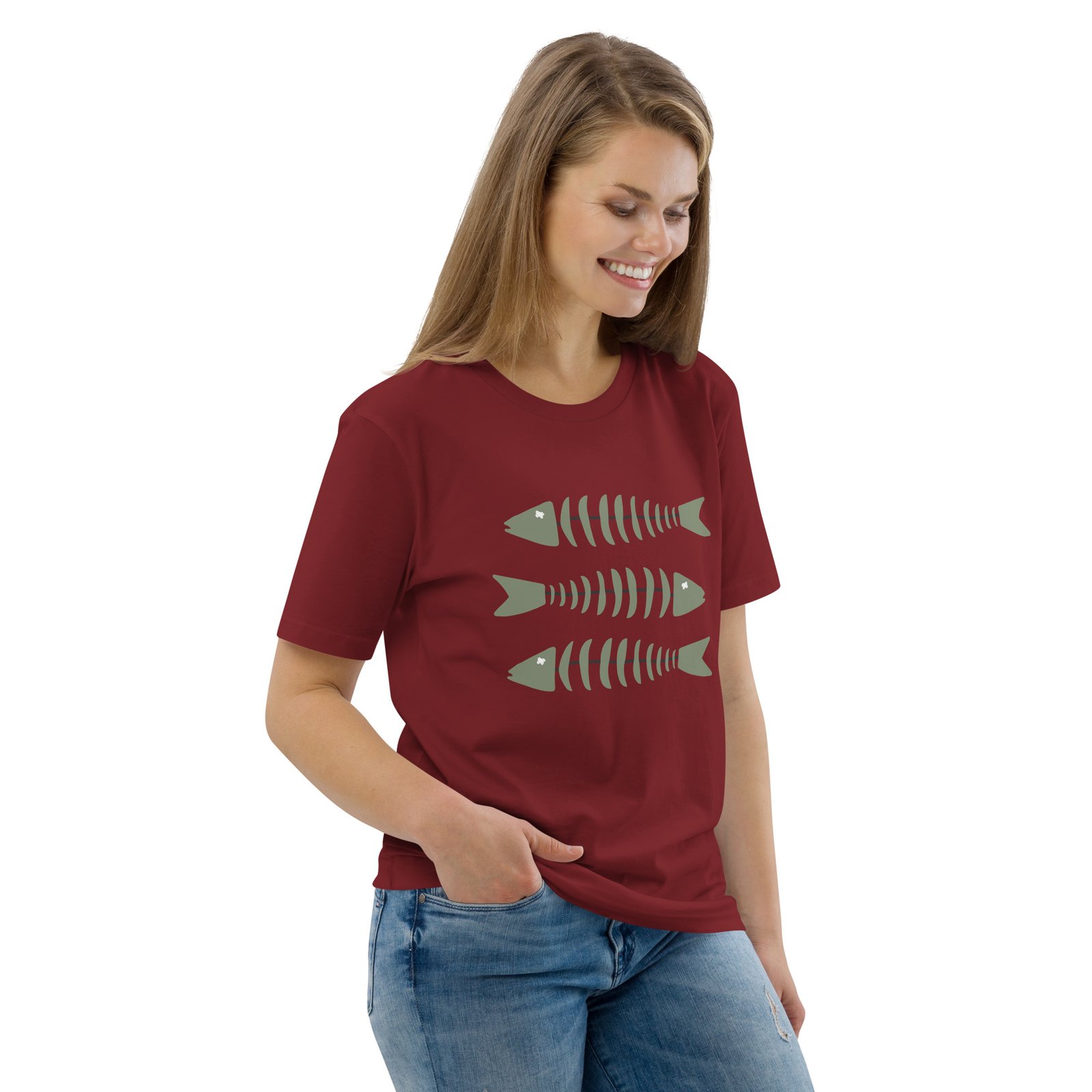 t-shirt coton bio 3 bars bordeaux Olioky t-shirt creator 2.0 3 bars bordeaux Olioky femme jpg