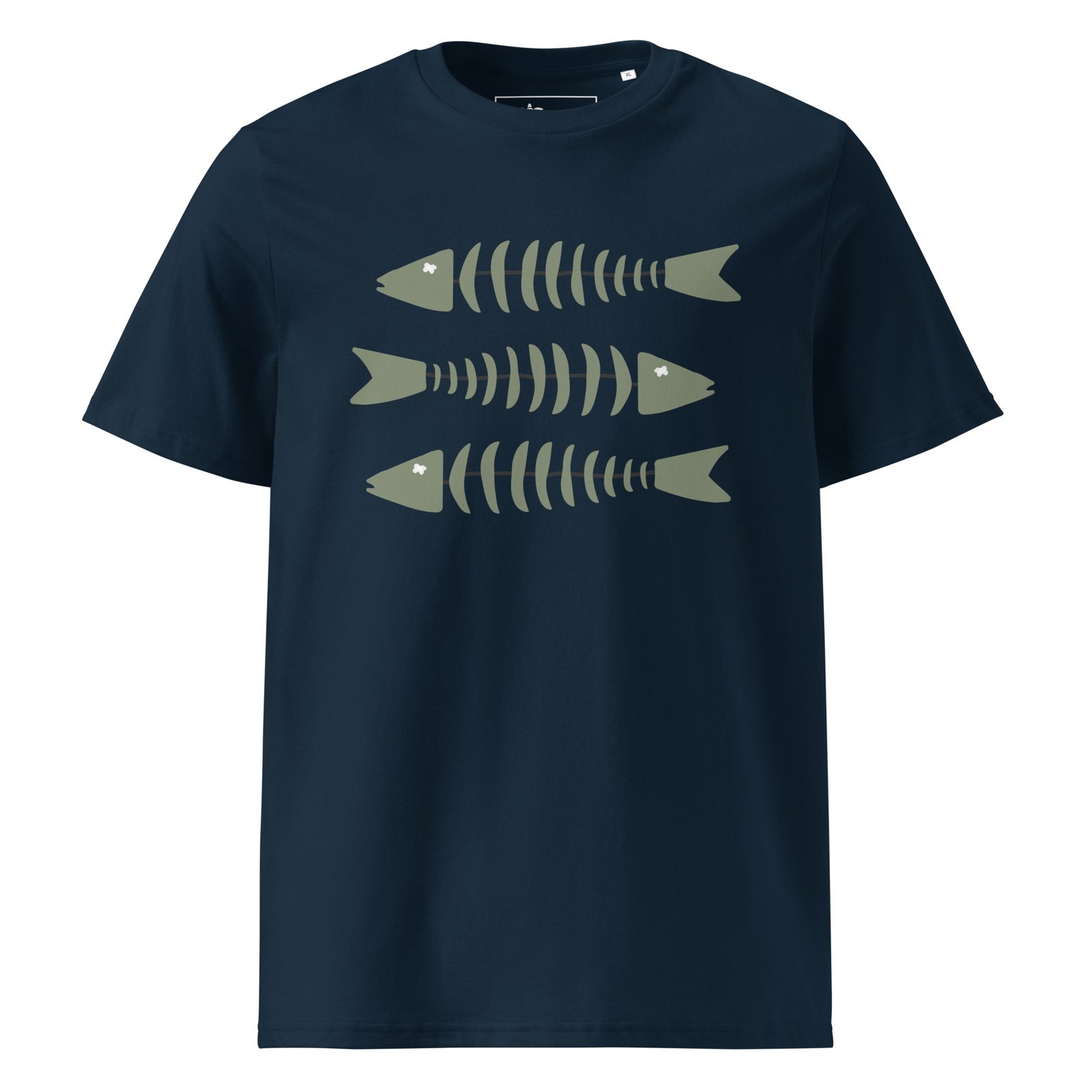 t-shirt coton bio 3 bars marine Olioky t-shirt creator 2.0 3 bars marine Olioky devant jpg